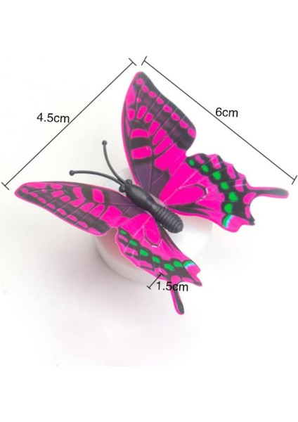 20 Adet Işık Yayan Kelebek Gece Lambası Çocuk Odası Için 3D Duvar Çıkartmaları Tavan Dekor Odası Abajur Kelebekler Neon Duvar Işığı Kelebekler Duvar Dekoru Plastik LED Gece Lambası (Yurt Dışından) modelleri