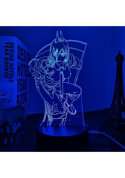 Yeni Anime 3D Lamba Testere Adam Yatak Odası Dekoru Için Gece Lambası Çocuklar Doğum Günü Hediyesi Manga Gadget Testere Adam LED Gece Lambası Başucu (Yurt Dışından)