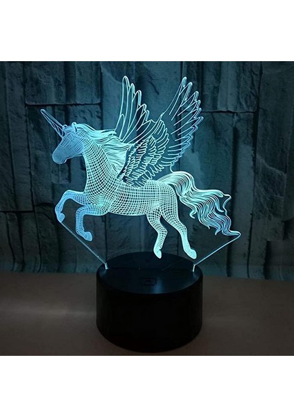 Ev Için Lamba Dekorasyon Işık 3D LED Gece Lambası Dokunmatik Gece Lambası Yatak Odası Için Başucu Lambası Doğum Günü Yılbaşı Hediyeleri USB Veya Akülü (Yurt Dışından)