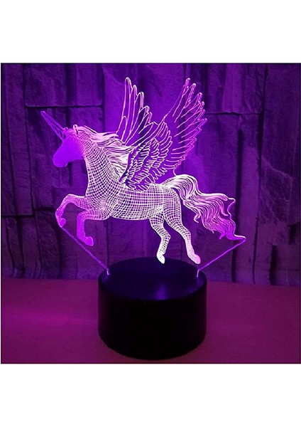 Ev Için Lamba Dekorasyon Işık 3D LED Gece Lambası Dokunmatik Gece Lambası Yatak Odası Için Başucu Lambası Doğum Günü Yılbaşı Hediyeleri USB Veya Akülü (Yurt Dışından)