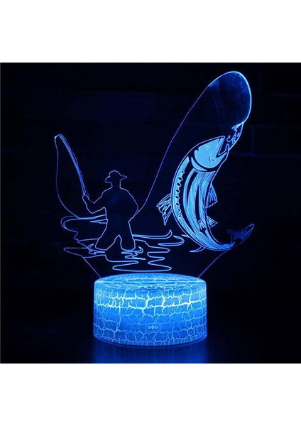 Cree Denizanası Işık 3D Illusion Balık Gece Lambası Çocuklar Çocuk Kız Hediye Odası Dekorasyon USB Uzaktan Kumanda LED Renk Değiştirme Gece Lambası LC-557 (Yurt Dışından) fırsatları