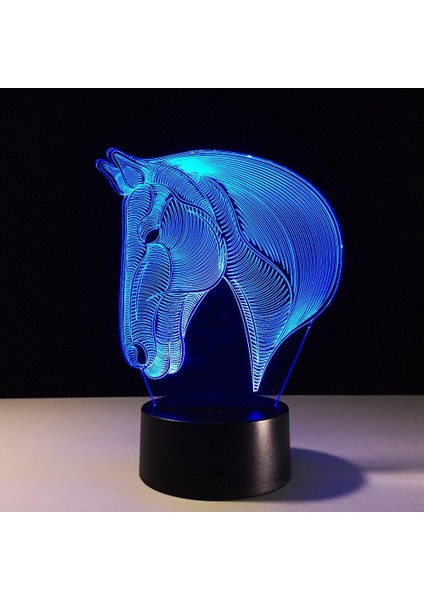 3D Lamba Illusion Hayvan At LED Masa Masa Gece Lambası, Kiddie Çocuklar Için 7 Renkli Dokunmatik Lamba Çocuklar Tatil Hediye Ev Ofis Çocuk Odası Tema Dekorasyon (Yurt Dışından) fırsatları