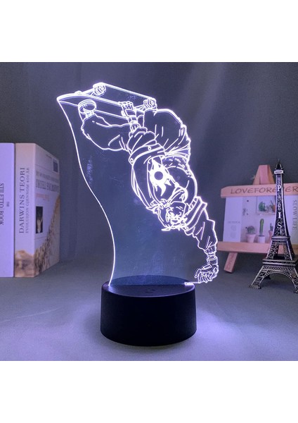 3D LED Gece Lambası Anime Sk8 Infinity Için Yatak Odası Dekoru Gece Lambası Çocuk Doğum Günü Hediyesi Gece Lambası Manga Sk8 The Infinity (Yurt Dışından)