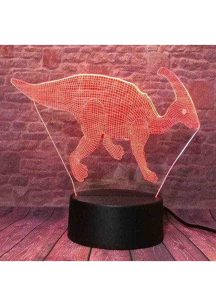 Çocuklar Için 3D Gece Lambası, 3D Dinozor Desenli Illüzyon Gece Lambası, Zamanlamalı Uzaktan Kumandalı Dekor Lamba Yeni Yıl Tatili Çocuklar Için Noel Doğum Günü Hediyeleri Çocuk Ge (Yurt Dışından)