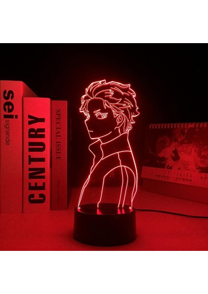 Yeniden Sıfır Anime 3D Boy Için Gece Lambası 16 Renkler Kız Odası Dekor Illusion LED Lamba USB Manga Anmit Şekil Uygun Çocuklar Fanlar Noel Hediyeleri (Yurt Dışından) modelleri