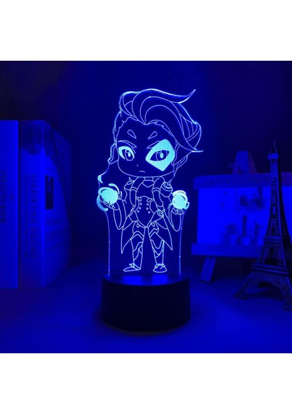 Hayranları Için Oyun Moiraed 3D Nightlight 16 Renkler Dekor Illusion Uzaktan Kumanda ile LED Lamba, Oyun Figürü Noel Hediyesi Oyuncaklar Çocuklar/erkekler (Yurt Dışından)