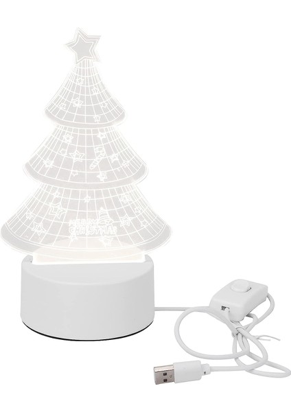 Noel Dekoratif LED Lamba, 3D Gece Lambası Masa LED Gece Lambası Çocuk Odası Süslemeleri Masaüstü Süsleme Noel Düğün Partileri Için Yenilikçi Işık Dekoratif Açık Ev Barı (Yurt Dışından)