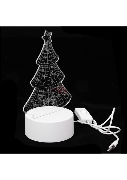 Noel Dekoratif LED Lamba, 3D Gece Lambası Masa LED Gece Lambası Çocuk Odası Süslemeleri Masaüstü Süsleme Noel Düğün Partileri Için Yenilikçi Işık Dekoratif Açık Ev Barı (Yurt Dışından) fırsatları
