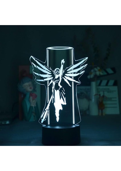 Gece Lambası Çocuklar Gece Lambası Yatak Odası Işığı Renkli Gece Lambası 3D LED Gece Lambası Enstrüman Trombon Korna Ev Dekorasyonu Için 7 Renkli Işık ile Işık Inanılmaz Görsel Müz (Yurt Dışından)