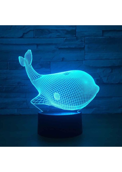 Çocuklar Için 3D Gece Lambası, 3D Soyut Balık Illusion Gece Lambası, Zamanlama Uzaktan Kumandalı Dekor Lambası Yeni Yıl Tatili Çocuklar Için Noel Doğum Günü Hediyeleri Çocuk Genç (Yurt Dışından)