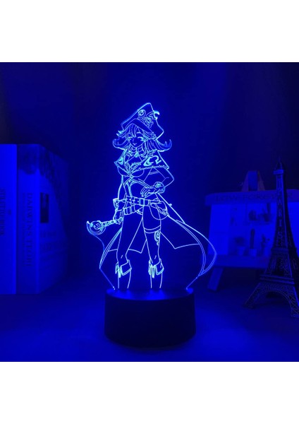 Hayranları Için Oyun Langrisser Angelicaed 3D Nightlight 16 Renkler Dekor Illusion Uzaktan Kumanda ile LED Lamba, Oyun Figürü Noel Hediyesi Oyuncaklar Çocuklar/erkekler (Yurt Dışından)