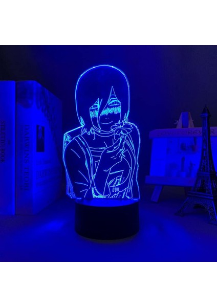 Testere Adam Anime 3D Gece Lambası Boy Için 16 Renkler Kız Odası Dekor Illusion LED Lamba USB Manga Pochita Şekil Uygun Çocuklar Fanlar Noel Hediyeleri (Yurt Dışından)