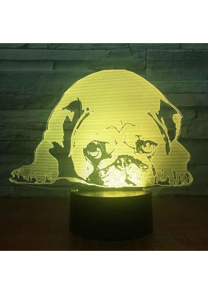 Lamba 3D LED Hayvan Köpek Desen Gece Lambası, Komidin 16 Renk Değiştirme Atmosfer Lambası Çocuklar Için USB Kablosu ile Yatak Odası Dekorasyonu Noel Doğum Günü Hediyesi (Yurt Dışından) indirimleri