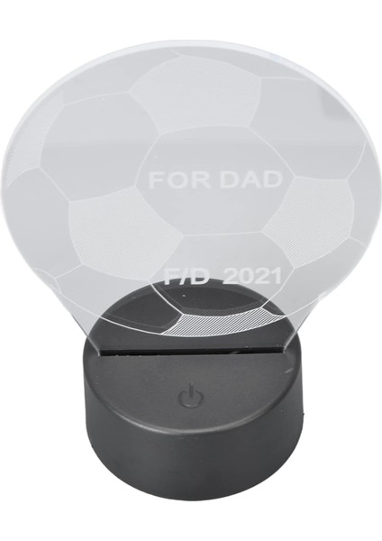 Futbol 3D Işık 7 Renkli LED Gece Lambası Dokunmatik Anahtarı USB Powered 3D Yanında Lamba Çocuklar Için Doğum Günü Hediyesi (Yurt Dışından)