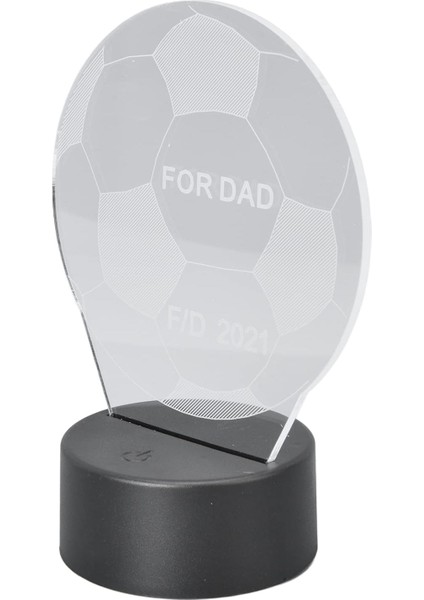 Futbol 3D Işık 7 Renkli LED Gece Lambası Dokunmatik Anahtarı USB Powered 3D Yanında Lamba Çocuklar Için Doğum Günü Hediyesi (Yurt Dışından)