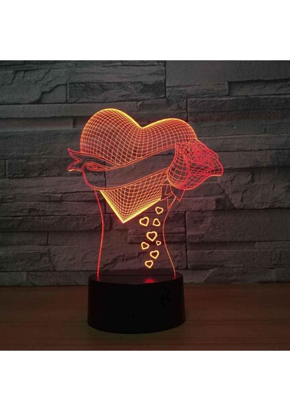3D Illüzyon Masa Lambası Gece Lambası Kalp Şeklinde Yaratıcılık LED Gece Lambası Başucu Lambası 16 Renk Değişimi, Akıllı Dokunmatik Düğme ve Uzaktan Kumanda, Kızlar Çocuklar Çocukl (Yurt Dışından) fırsatları