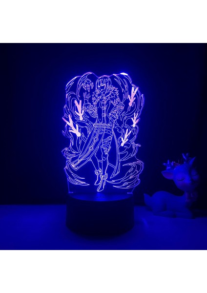 Anime Yedi Ölümcül Günah LED Gece Lambası Için Yatak Odası Dekoru Işık Doğum Günü Hediyesi Yedi Ölümcül Günah 3D Masa Lambası (Yurt Dışından)
