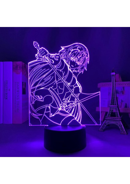 Anime 3D Işık Kader Büyük Sipariş Jeanne Alter Yatak Odası Dekor Için Doğum Günü Hediyesi Manga Kader Büyük Sipariş Jeanne Alter LED Gece Lambası (Yurt Dışından)
