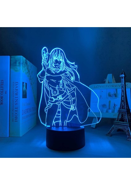 LED Işık Manga Balçık Isekai Shizue Izawa Çocuklar Için Yatak Odası Dekoru O Zaman Bir Balçık Olarak Reenkarne Oldum Anime 3D Lamba Tensura (Yurt Dışından)