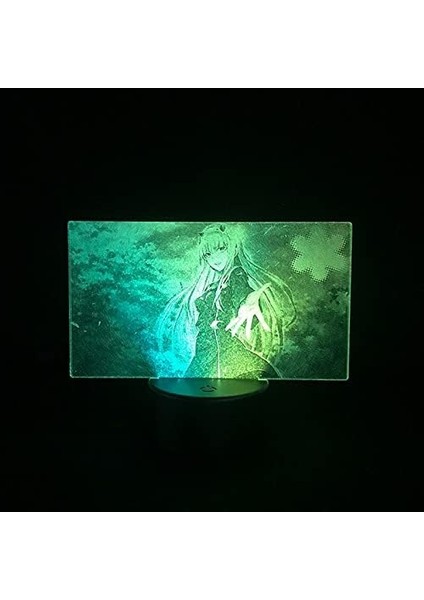 Darling In The Franxx Anime 3D Gece Lambası Boy Için 16 Renk Kız Odası Dekoru Illusion LED Lamba USB Manga Darling In The Franxx Şekil Uygun Çocuk Hayranları Yılbaşı Hediyeleri (Yurt Dışından) fırsatları