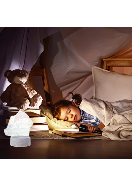 Renk Değiştiren Gece Işıkları Yunuslar Şekil Dokunaklı Gece Lambası Dokunmatik Başucu Lambası 3D Efektli Görsel Işık Masa Lambası Gece Okuma Işığı Karışık Renkli Yunus Gece Lambası (Yurt Dışından) modelleri