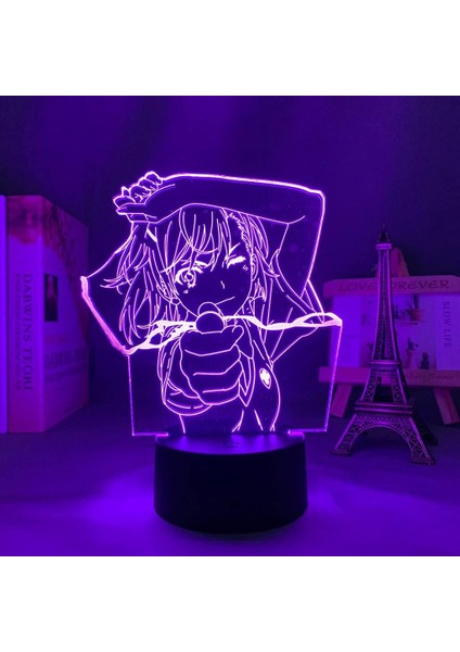 Belirli Bir Bilimsel Railgun Anime 3D Erkek Için Gece Lambası 16 Renk Kız Odası Dekoru Illusion LED Lamba USB Manga Misaka Mikoto Şekil Uygun Çocuklar Hayranlar Yılbaşı Hediyeleri (Yurt Dışından) fiyatları