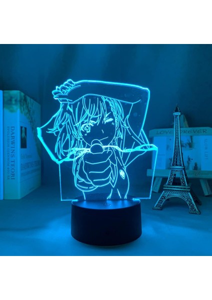 Belirli Bir Bilimsel Railgun Anime 3D Erkek Için Gece Lambası 16 Renk Kız Odası Dekoru Illusion LED Lamba USB Manga Misaka Mikoto Şekil Uygun Çocuklar Hayranlar Yılbaşı Hediyeleri (Yurt Dışından) indirimleri