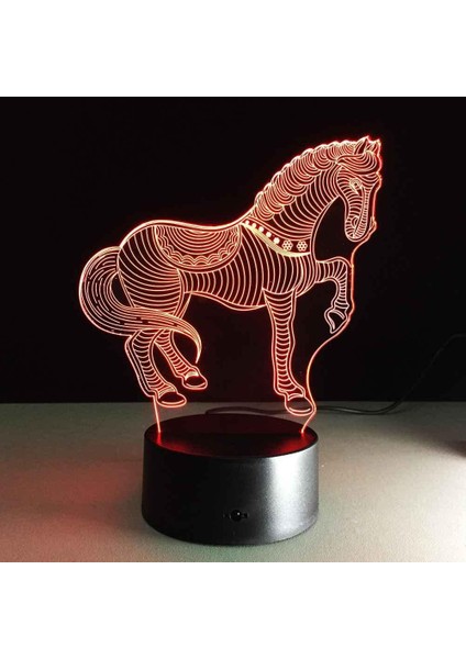 Kız Için Gece Lambaları 3D Optik Hayvan Zebra LED Masa Lambası Dokunmatik Anahtarlı 16 Renk Uzaktan Kumanda Mood Lambası Illusion Lamba Çocuklar Için Tatil Hediyeleri Başucu Yatak (Yurt Dışından) fırsatları