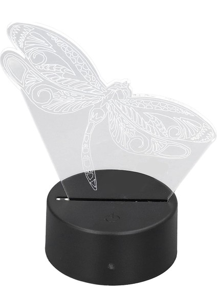 3D Gece Işığı, USB Powered Canlı 7 Renk Değiştirme 3D Doğum Günü Hediyesi Için Oturma Odası Için Dekoratif Lamba (Yurt Dışından)