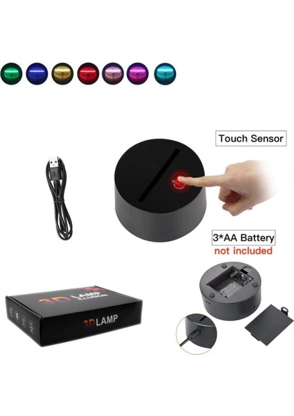 Anime 3D Lamba Jean Kırschteın Titan'a Saldırı 3D Gece Lambası LED Yatak Odası Aydınlatıcı Lampara Renkli Anime Manga Görsel Lamba Aydınlatma 7 Renkli Dokunmatik Pxjd (Yurt Dışından) fiyatları