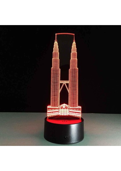 Çocuklar Için 3D Gece Lambası, 3D Ikiz Kuleler Illüzyon Gece Lambası, Zamanlamalı Uzaktan Kumandalı Dekor Lambası Yeni Yıl Tatili Çocuklar Için Noel Doğum Günü Hediyeleri Çocuk Gen (Yurt Dışından) fırsatları