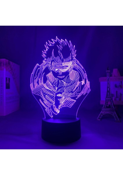 Anime Jujutsu Kaisen LED Işık Satoru Gojo Çocuk Yatak Odası Dekor Gece Lambası Arkadaş Doğum Günü Hediyesi Manga LED Lamba 3D Gece Lambası Boys Için Pxjd (Yurt Dışından)