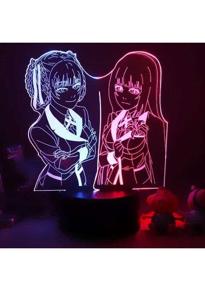 3D Gece Lambası Dokunmatik Masa Lambası Gece Lambası Renkli Gece Lambası Iki Renkli Işık Çocuk Odası Dekorasyonu Doğum Günü Hediyesi Çift Tonlu LED Işık (Yurt Dışından)