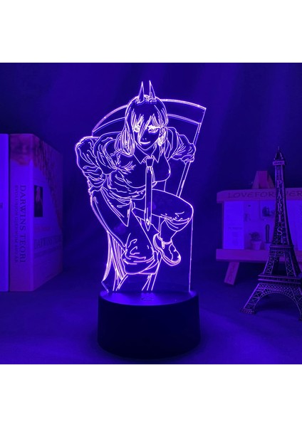 Anime 3D Lamba Testere Adam Yatak Odası Dekoru Için Gece Lambası Çocuklar Için Doğum Günü Hediyesi Manga Gadget Testere Adam LED Gece Lambası Başucu (Yurt Dışından) fırsatları
