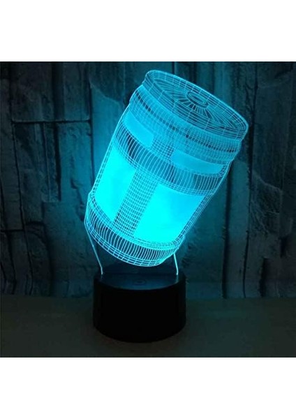Çocuklar Için 3D Gece Lambası, 3D Yaratıcı Şişe Şekli Illüzyon Gece Lambası, Zamanlama Uzaktan Kumandalı Dekor Lambası Yeni Yıl Tatili Çocuklar Için Noel Doğum Günü Hediyeleri Çocu (Yurt Dışından)