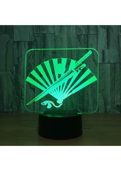 Çocuklar Için 3D Gece Lambası, 3D Yelpaze Şeklinde Illüzyon Gece Lambası, Zamanlamalı Uzaktan Kumandalı Dekor Lambası Yeni Yıl Tatili Çocuklar Için Noel Doğum Günü Hediyeleri Çocuk (Yurt Dışından)