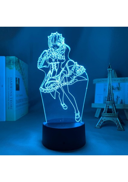 3D Gece Lambası Dokunmatik Anime 3D Lamba Yeniden Sıfır Başka Bir Dünyada Hayat Gece Lambası Doğum Günü Hediyesi Yeniden Sıfır Rem Pxjd (Yurt Dışından) indirimleri