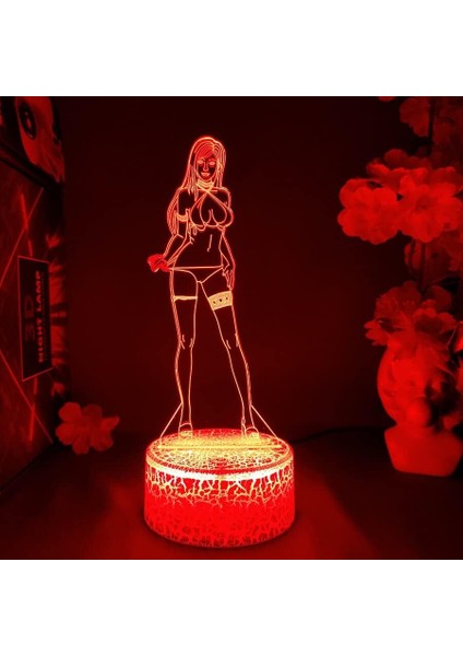 Final Fantasy Oyunu Erkek Için 3D Gece Lambası 16 Renk Kız Odası Dekoru Illusion LED Lamba USB Oyunu Final Fantasy Figürü Uygun Çocuk Hayranları Yılbaşı Hediyeleri (Lav Lambası) (Yurt Dışından)