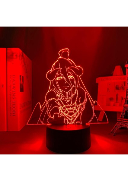 Derebeyi Anime 3D Gece Lambası Boy Için 16 Renkler Kız Odası Dekor Illusion LED Lamba USB Manga Ainz Ooal Şekil Uygun Çocuklar Fanlar Noel Hediyeleri (Yurt Dışından) fırsatları