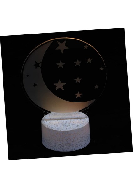 Adet Modelleme Işığı Çocuklar Için Gece Lambaları LED Yatak Işıkları Ay Gece Lambası Kreş Abajur 3D Işık Dekoru LED Ay Gece Lambası Ev Masa Lambası Masa Lambası Süs Prenses (Yurt Dışından)