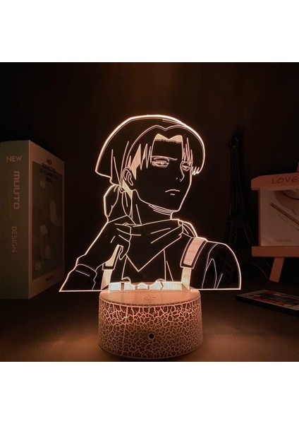 Çocuklar Sabit Gece Lambası, 3D Slayt Işık 7 Renk Değişimi Gece Lambası Saldırı Titan Anime Işık Işık Şeridi Spor Çocuk Odası Dekorasyonu Avatar (Yurt Dışından)