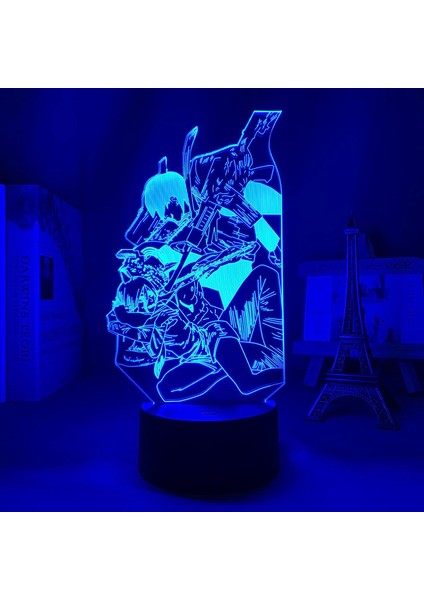 Anime LED Işık Testere Adam Yatak Odası Dekorasyon Gece Lambası Doğum Günü Hediyesi Odası Dekor Masa 3D Lamba Testere Adam (Yurt Dışından) fiyatları