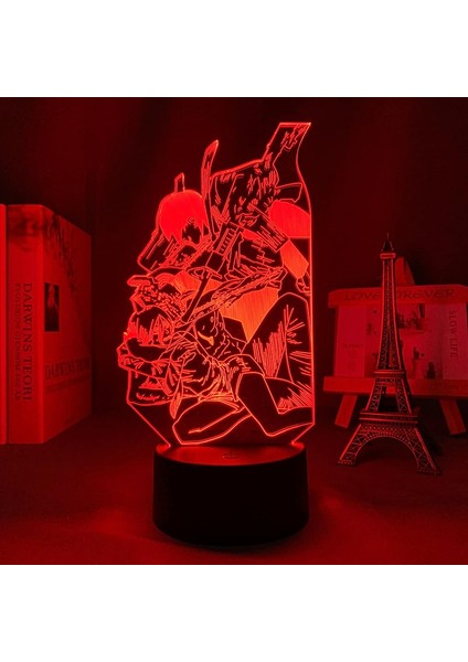 Anime LED Işık Testere Adam Yatak Odası Dekorasyon Gece Lambası Doğum Günü Hediyesi Odası Dekor Masa 3D Lamba Testere Adam (Yurt Dışından) indirimleri