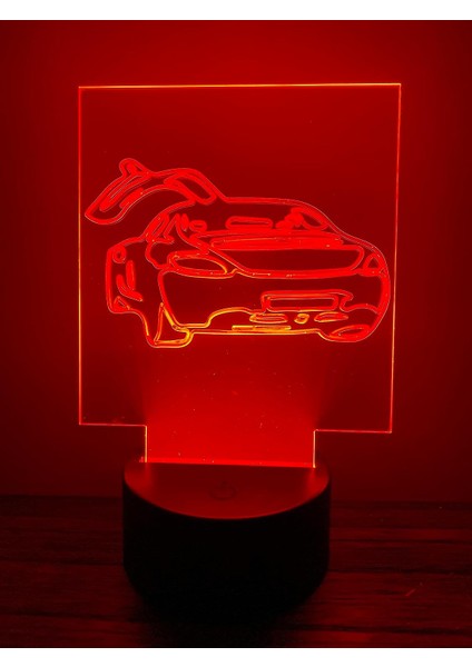 3D Gece LED Işık Lamba Altlığı - Akrilik Spor Araba Işık Göstergesi, 12 Renk Seçeneği, Uzaktan Kumandalı, USB Konnektörlü, Enerji Tasarruflu. Masa Lambası, Çocuklar ve Yetişkinler (Yurt Dışından) fiyatları