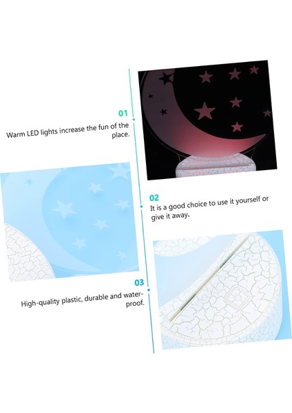 Adet Modelleme Işığı Çocuklar Için Gece Lambaları LED Yatak Işıkları Ay Gece Lambası Kreş Abajur 3D Işık Dekoru LED Ay Gece Lambası Ev Masa Lambası Masa Lambası Süs Prenses (Yurt Dışından)