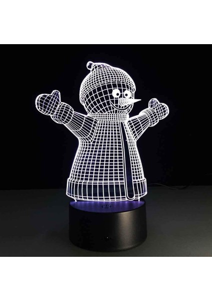 Çocuklar Için 3D Gece Lambası, 3D Noel Kardan Adam Illusion Gece Lambası, Zamanlama Uzaktan Kumandalı Dekor Lambası Yeni Yıl Tatili Çocuklar Için Noel Doğum Günü Hediyeleri Çocuk G (Yurt Dışından) fırsatları