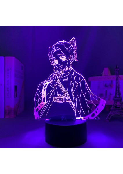 LED Işık Anime Kochou, Çocuk Yatak Odası Dekor Aydınlatma Için Shinobu Doğum Günü Hediyesi Manga 3D Gece Lambası 7 Renk Işık Masası Yatak Odası Dekor Pxjd (Yurt Dışından) indirimleri