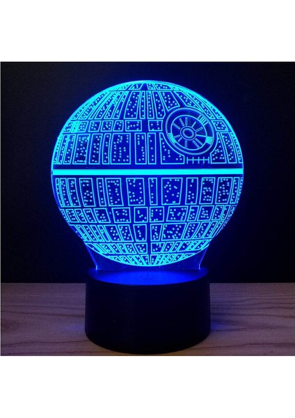 3D Illusion Platform Gece Işıkları Dokunmatik Anahtarı 7 Renk Değişimi USB Güç LED Masa Lambası Ev Dekorasyonu Veya Tatil Hediyeleri Için (Yurt Dışından)