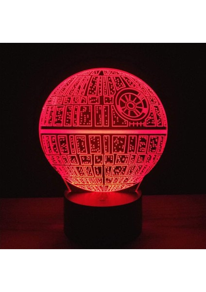 3D Illusion Platform Gece Işıkları Dokunmatik Anahtarı 7 Renk Değişimi USB Güç LED Masa Lambası Ev Dekorasyonu Veya Tatil Hediyeleri Için (Yurt Dışından)