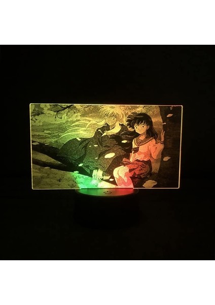 3D Gece Lambası Renk Değişimi Çocuklar LED Gece Lambası 3D LED Gece Lambası Kurt Kafası, Ev Dekorasyonu Için 7 Renkli Işık ile Işık Inanılmaz Görsel Optik Illüzyon Harika (Yurt Dışından)
